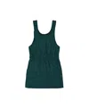Deux Par Deux Girl's Jumper Dress With Pocket Houndstooth Teal In Houndstood Teal