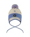 Deux Par Deux Girls' Lined Knit Hat With Ears - Baby In Multi