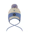 Deux Par Deux Girls' Lined Knit Hat With Ears - Little Kid, Big Kid In Blue
