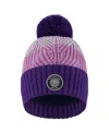 Deux Par Deux Girls' Lined Knit Pompom Hat Stripes - Baby, Little Kid, Big Kid In Multi