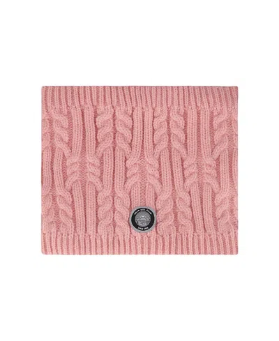 Deux Par Deux Girls' Lined Winter Neckwarmer - Little Kid, Big Kid In Pink