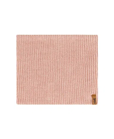 Deux Par Deux Girls' Mid-season Knit Neckwarmer - Little Kid, Big Kid In Brown