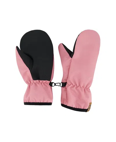 Deux Par Deux Girls' Mid-season Mittens - Little Kid In Pink