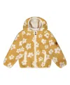 Deux Par Deux Girls' Mid-season Sherpa Jacket - Baby In Yellow