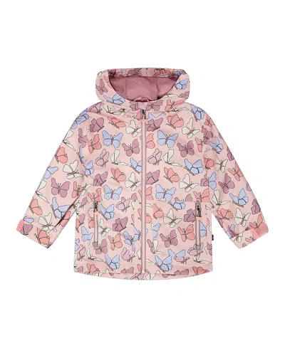 Deux Par Deux Girls' Mid-season Butterflies Jacket - Little Kid