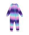 Deux Par Deux Girls' One-piece Gradient Thermal Underwear - Baby In Multi
