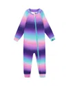 Deux Par Deux Girls' One Piece Thermal Underwear Gradient - Big Kid In Multi