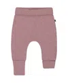 Deux Par Deux Girls' Organic Cotton Evolutive Pant - Baby In Pink
