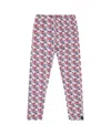 Deux Par Deux Organic Cotton Leggings Apple In Multi