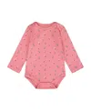 Deux Par Deux Girls' Organic Cotton Long Sleeve Romper - Baby In Multi