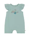 Deux Par Deux Girls' Organic Cotton Romper With Frills - Baby