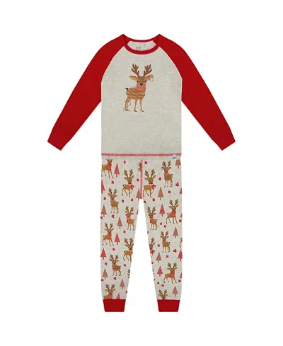 Deux Par Deux Girls' Organic Cotton Two-piece Pajamas - Big Kid