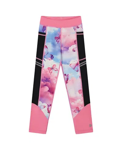 Deux Par Deux Girls' Printed Athletic Leggings - Little Kid