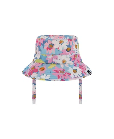 Deux Par Deux Girls' Printed Beach Sun Hat - Little Kid In Multi
