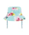 Deux Par Deux Girls' Printed Beach Sun Hat - Little Kid In Blue