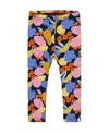 Deux Par Deux Girl's Printed Capri Leggings Multicolored In Multicolored