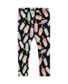 Deux Par Deux Girls' Printed Capri Leggings Ice Lollipops - Little Kid In Multicolored