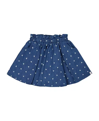 DEUX PAR DEUX DEUX PAR DEUX GIRLS' PRINTED CHAMBRAY SKORT - LITTLE KID