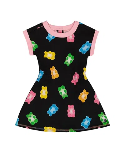DEUX PAR DEUX DEUX PAR DEUX GIRLS' PRINTED FRENCH TERRY DRESS - BIG KID