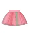 Deux Par Deux Girls' Printed Mesh Skirt - Big Kid