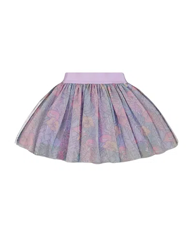 DEUX PAR DEUX DEUX PAR DEUX GIRLS' PRINTED MESH SKIRT - LITTLE KID