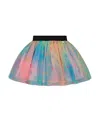 Deux Par Deux Girl's Printed Mesh Skirt Multicolored Gummies In Multicolored Gummies