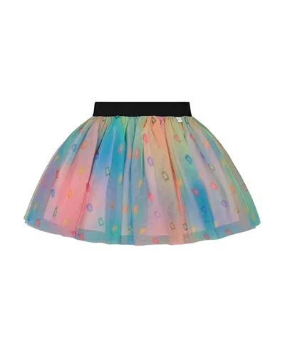 DEUX PAR DEUX DEUX PAR DEUX GIRLS' PRINTED MESH SKIRT - LITTLE KID