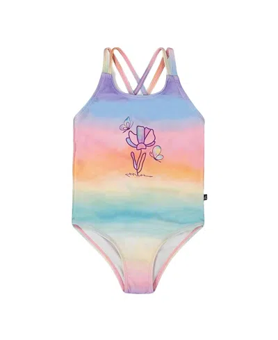 DEUX PAR DEUX DEUX PAR DEUX GIRLS' PRINTED ONE-PIECE SWIMSUIT - LITTLE KID