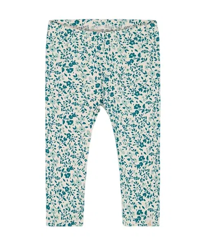 Deux Par Deux Girls' Printed Organic Cotton Legging - Little Kid