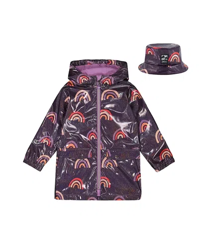 DEUX PAR DEUX DEUX PAR DEUX GIRLS' PRINTED RAIN COAT - BIG KID