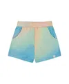 Deux Par Deux Girl's Printed Short Multicolored Tie Dye In Multicolored Tie Dye