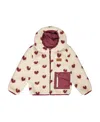 Deux Par Deux Girls' Reversible Mid-season Sherpa Jacket - Baby