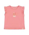 Deux Par Deux Girls' Rib Tank Top - Baby In Coral Pink