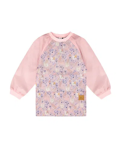 Deux Par Deux Girls' School Apron - Little Kid In Pink