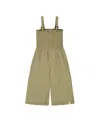 Deux Par Deux Girls' Smocked Crinkle Jersey Jumpsuit - Little Kid
