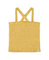Deux Par Deux Girls' Smocked Tank Top - Big Kid In Multi