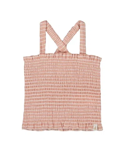 Deux Par Deux Girls' Smocked Tank Top - Little Kid
