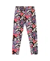 Deux Par Deux Stretch Jersey Leggings Retro Flower