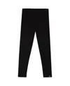 Deux Par Deux Girls' Super Soft Ribbed Leggings - Big Kid In Black