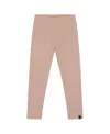 Deux Par Deux Super Soft Ribbed Leggings In Brown