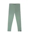 Deux Par Deux Girls' Super Soft Ribbed Leggings - Little Kid In Green