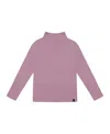 Deux Par Deux Super Soft Ribbed Mock Neck Top