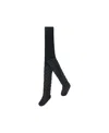 Deux Par Deux Unisex Tonal Jacquard Tights Off White In Anthracite