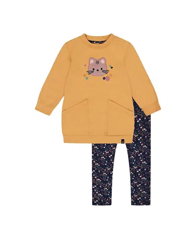 DEUX PAR DEUX DEUX PAR DEUX GIRLS' TUNIC AND LEGGINGS SET - LITTLE KID, BIG KID