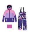 Deux Par Deux Two-piece Teknik Snowsuit Mountain In Multi