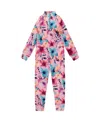 Deux Par Deux Two-piece Thermal Underwear Set Watercolor Flower In Pink