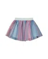 Deux Par Deux Girls' Vertical Striped Tulle Skirt - Big Kid In Multicolor Print Stripe