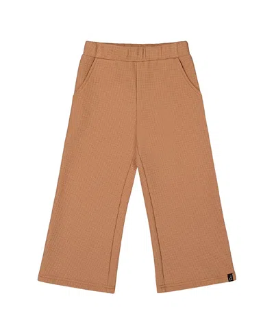 DEUX PAR DEUX DEUX PAR DEUX GIRLS' WAFFLE FLARE LEG PANTS - BIG KID