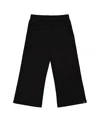 Deux Par Deux Girls' Waffle Flare Leg Pants - Little Kid In Black