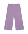 Deux Par Deux Wide Leg Corduroy Pants In Purple